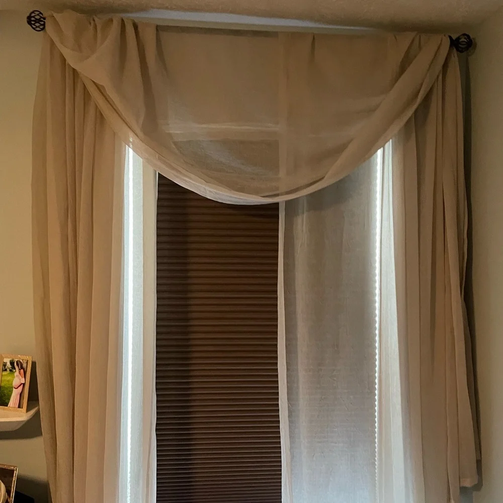 Sheer Panels and 2 scarf valances